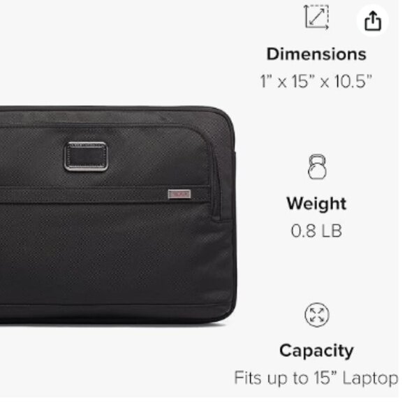 TUMI - Alpha Laptop Cover - Protective Laptop Case for Business & Travel - Picture 12 of 12